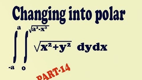 How to change the order of integration into polar best and easy example (PART-14)