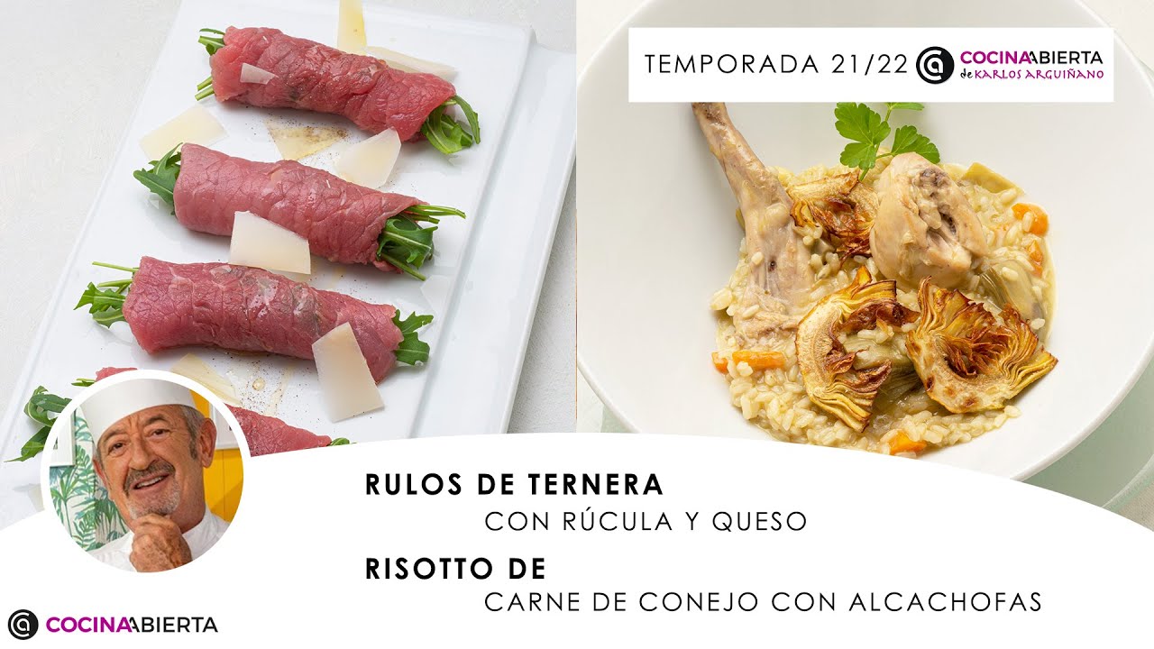 RISOTTO con carne de CONEJO  🍚 Carpaccio de TERNERA 👩🏻‍🍳 Cocina Abierta de Karlos Arguiñano