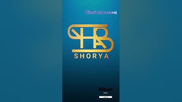 Name Shorya Logo Design#viral #logo #trending #viralvideo #designlogo