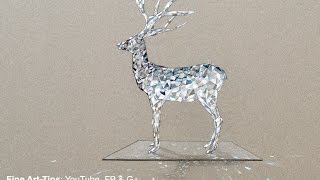 How to Draw a Crystal Deer