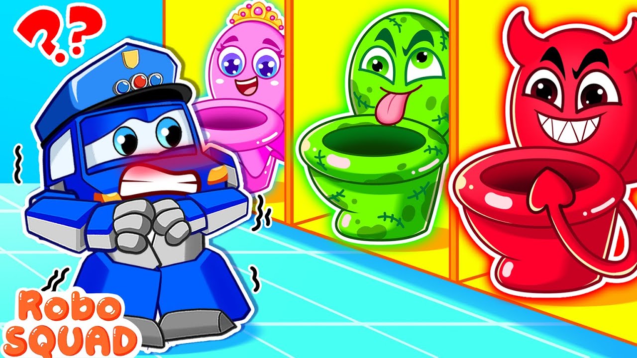 Potty Training ✨Where Is My Potty? Toilet Learn for Toddlers 🚽  RoboSquad and Friends