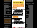 Team Teaching #ugcnet #jrf #paper1 #teaching #shortsvideo #shortsviral #shortsfeed