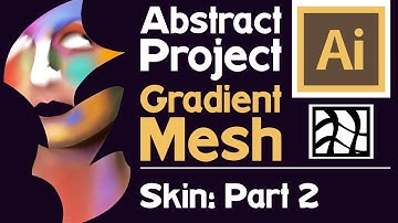 Gradient Mesh Abstract Tutorial - Learn Realistic Drawing (Adobe Illustrator) - Base Skin Part 2