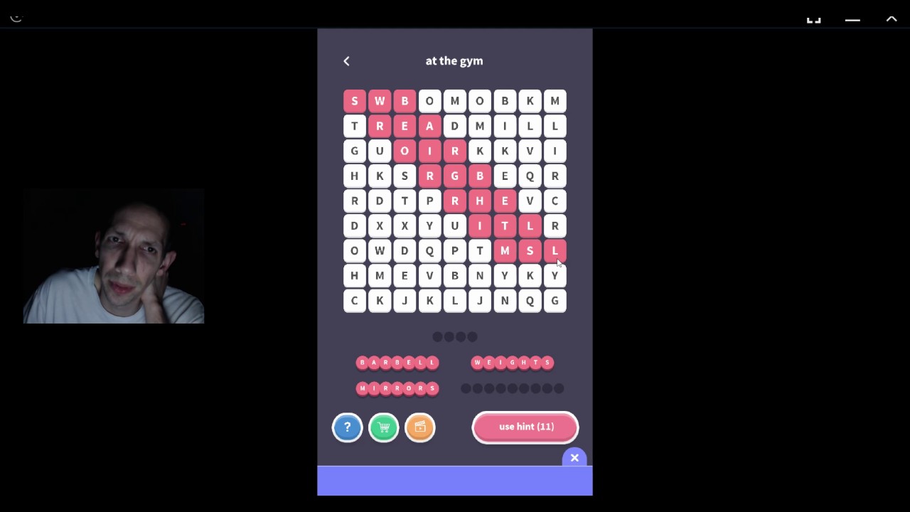 WordWhizzle Search, Fanatic Pack, level 171 solved - YouTube