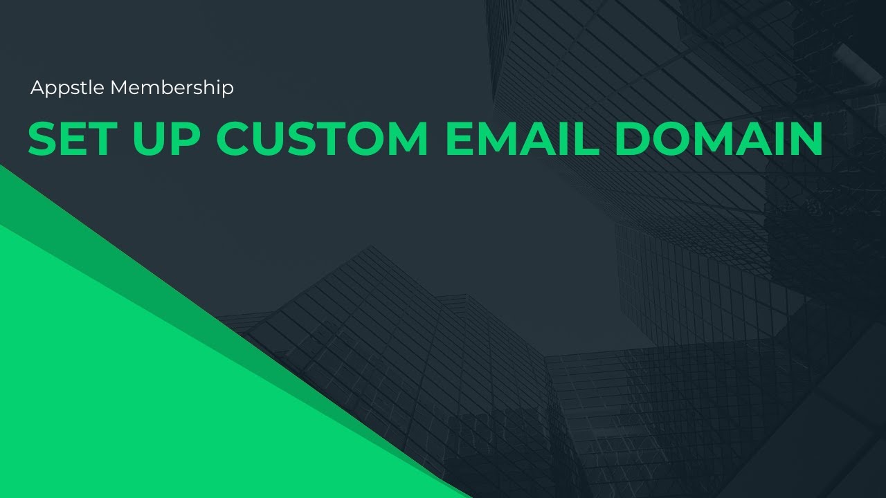 How To Set Up A Custom Email Domain YouTube