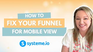 How to edit a Systeme.io page for Mobile View