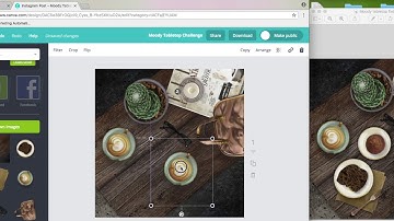 How to design a tabletop flatlay in Canva