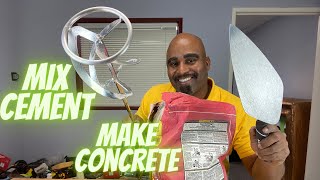 HOW TO MIX CEMENT BY HAND IN A BUCKET