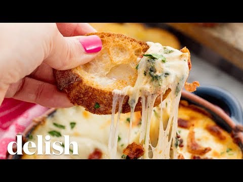 Cheesy Bacon Spinach Dip | Delish