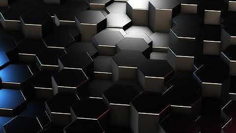 3D render animation smelter hexagons