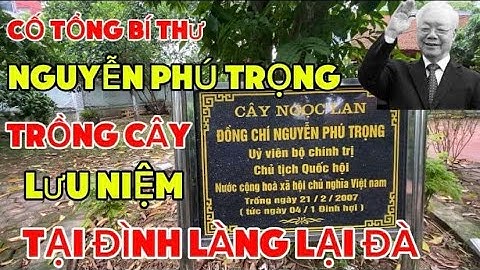 Cháu Cố Tổng Bí Thư Nguyễn Phú Trọng Giới Thiệu Về Cây Ngọc Lan- Cây Bồ Đề Bác Trồng Tại Đình Lại Đà