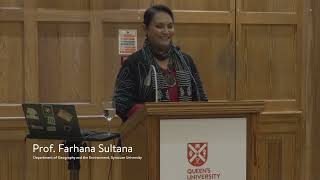 Information QUB Annual Sustainability Lecture 2026 by Prof. Farhana Sultana Guide