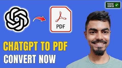 How to Convert ChatGPT Conversation into PDF (Full Guide)