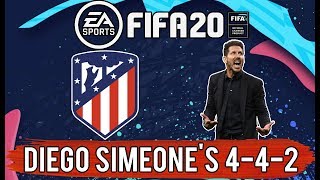 Recreate Diego Simeone's 4-4-2 in FIFA 20 | FIFA 20 Custom Tactics - Replicate Real Systems