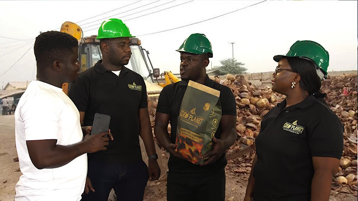 How An Ivorian And Cameroonians Convert  Coconut Waste To Charcoal