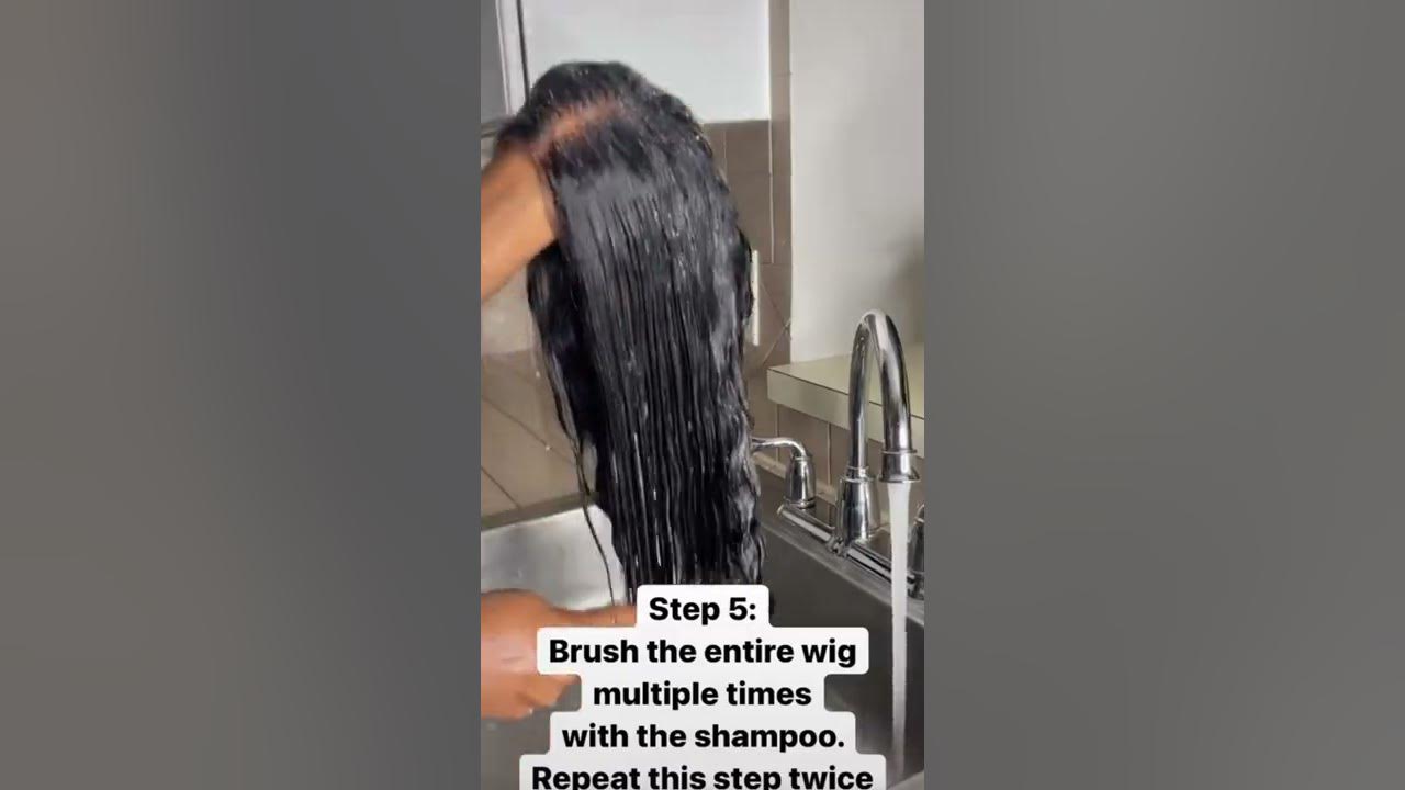 How to Wash Wig at Home Wig Cleaning Wash Wig Clean and maintance