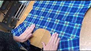 Обработка двойной кокетки в мужской рубашке