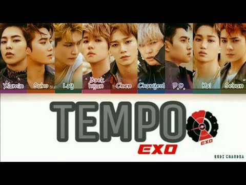 EXO (엑소) - 'TEMPO (템포)' (Color Coded Lyrics Eng/Rom/Han/가사)