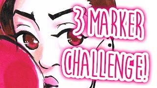 3 Marker Challenge - Punk Girl