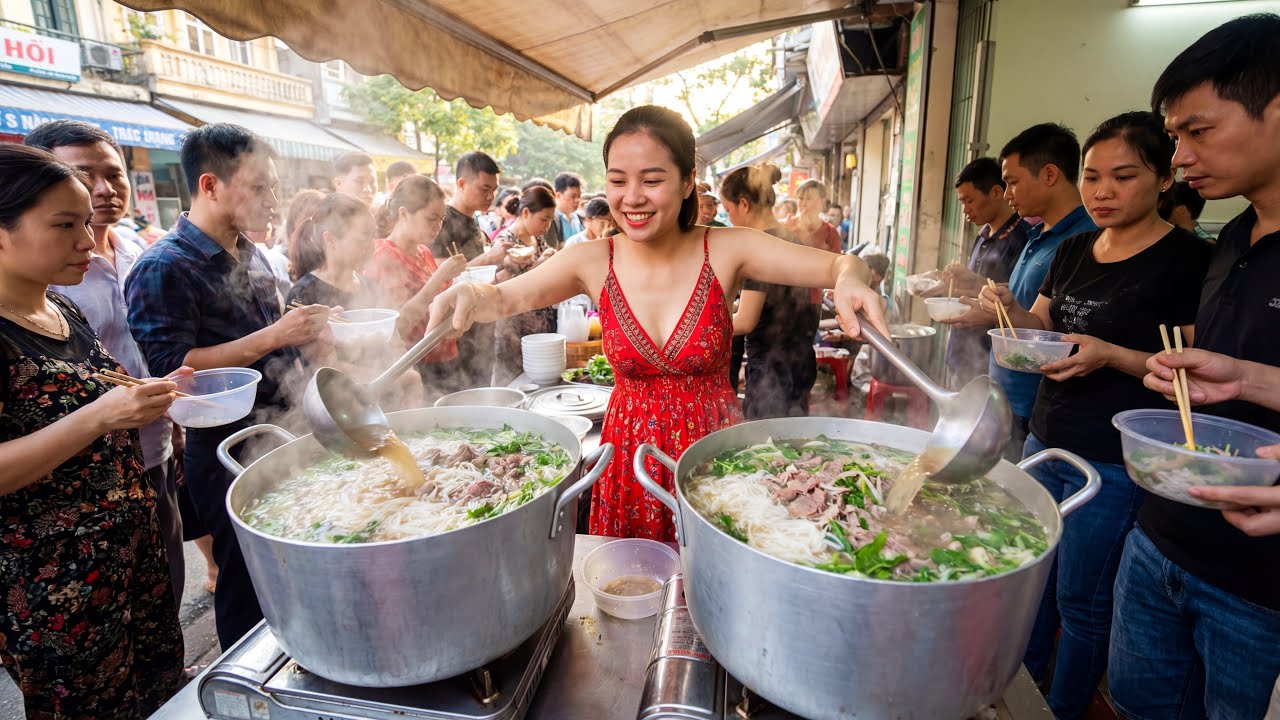 Only $1.5 Pho! Hundreds of Locals Rush Here Every Morning for Breakfast