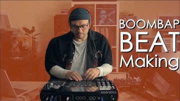 Akai Mpc X making a Boombap Beat sampling Soul and Jazz records
