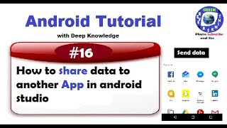 #16. how to share data to another app in android studio