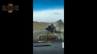 TRUCK DASH CAMERA  BLOWN AWAY / ON THE SIDE / FLIPPED OVER post videos