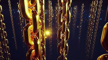 Golden Chain Hologram // Free Footage