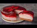 No Bake Strawberry Cheese Cake | Easy Chesse Cake Recipe Without Gelatine | Yummy