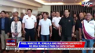 #UlatBayanWeekend | PBBM, tiniyak ang buong suporta sa peace process