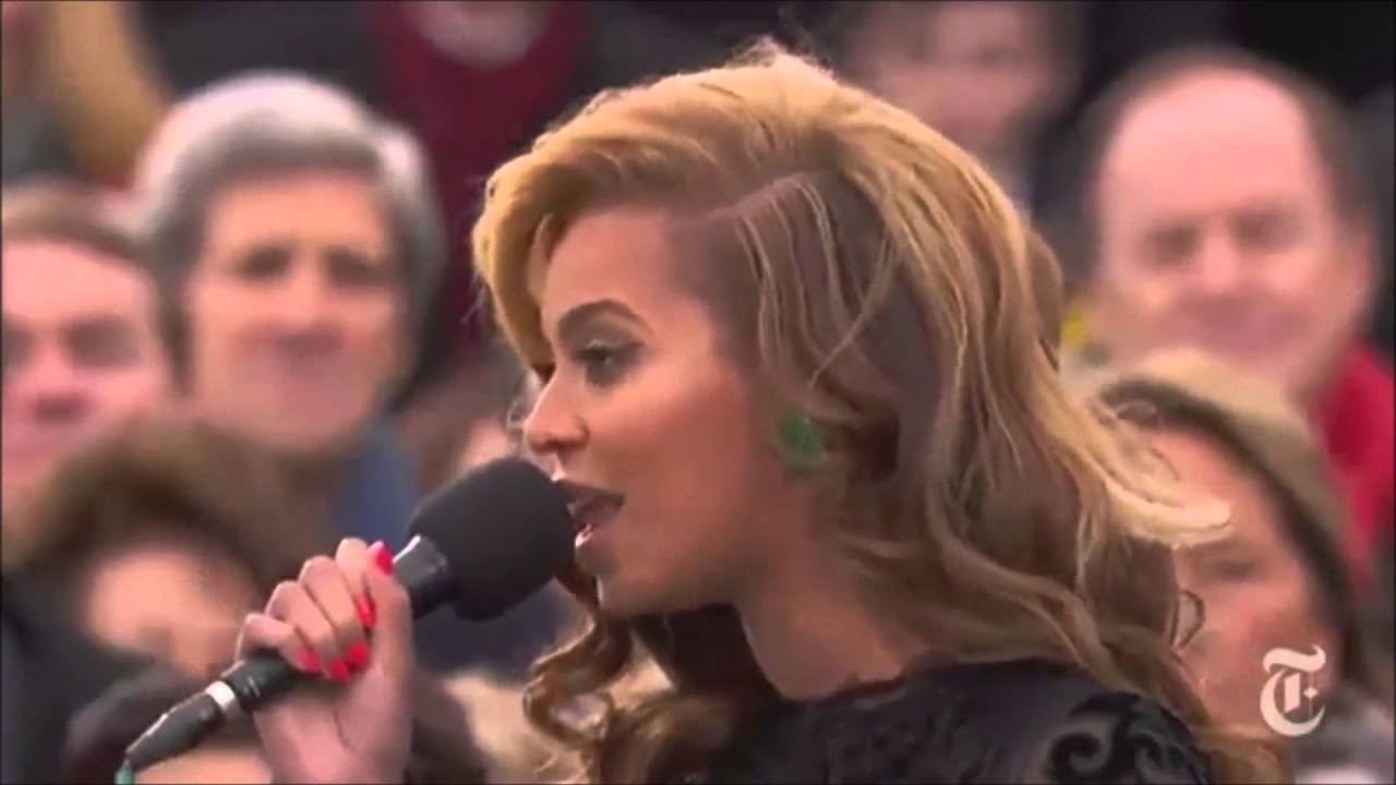 [HD] Beyonce singing the National Anthem @ Inauguration 2013 Barack ...