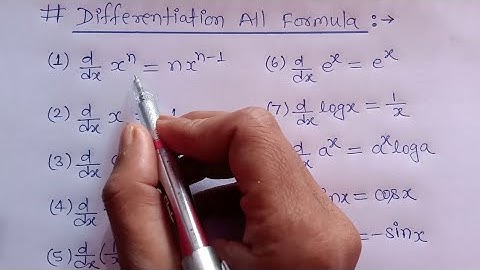 Differentiation all formulas |Avkalan 12th formula |class 12 maths formula | Derivatives formula