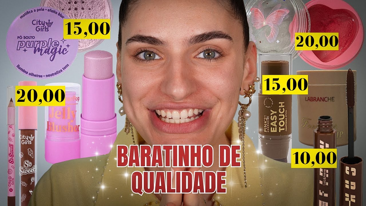 testei maquiagens MUITO BARATAS! TO IMPRESSIONADA! 😱  #tatatododiautil05 