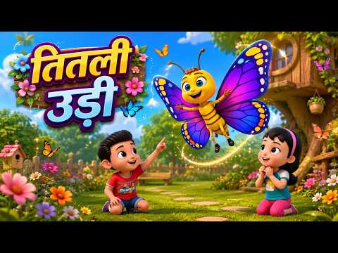 Titli Udi: The Butterfly Flew and Other Fun-Filled Nonstop Rhymes | Nonstop Hindi Rhymes