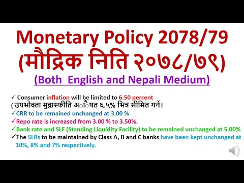 #NRB Monetary Policy 2078/79 #मौद्रिक निति २०७८/७९ #CRR#SLR#CCD#BankRate #BankingPreparationinNepal