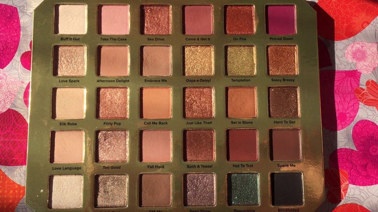 Too Faced Natural Lust Palette Swatches (reloaded video)