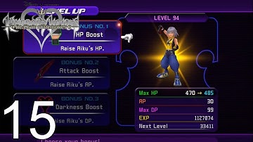 KH RE: COM [Riku Proud Mode] Walkthrough Part 15 EXP Farming