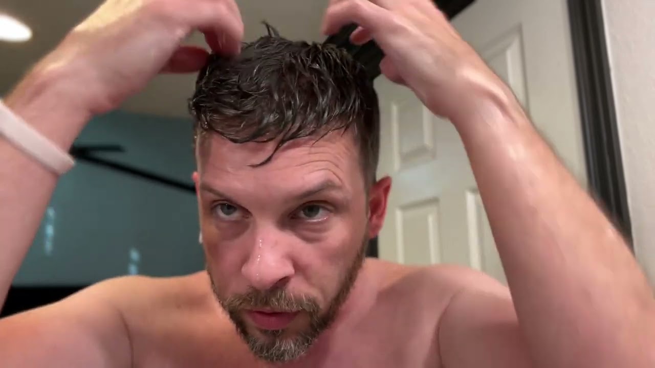 Getting a hair system wet + conditioning for the first time ( plus blow dry and style)