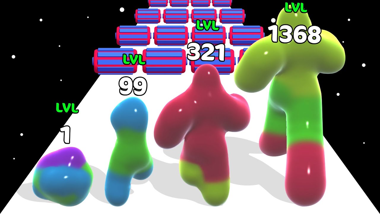 BLOB RUNNER 3D: Level Up Runner, ASMR Gameplay (Freeplay, Max Level)