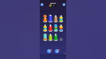 Nut sort - color puzzle game by kiwi fun level 379