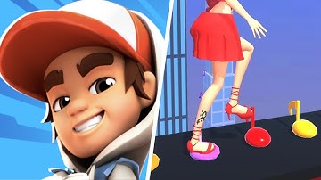 ASMR Tippy Toe VS Subway Surfers City - All Levels Gameplay Android,ios (Part 16)