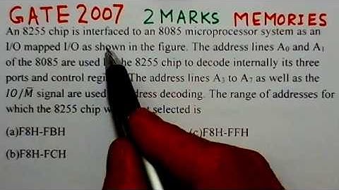 Video Solution to GATE ECE-2007 Problem -Memories(II Problem)