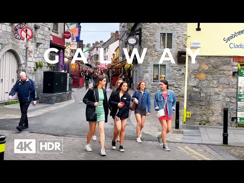 Galway Ireland Walking Tour 4k HDR Dolby Vision