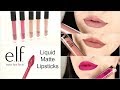 NEW elf Liquid Lipsticks Review & Lip Swatches!
