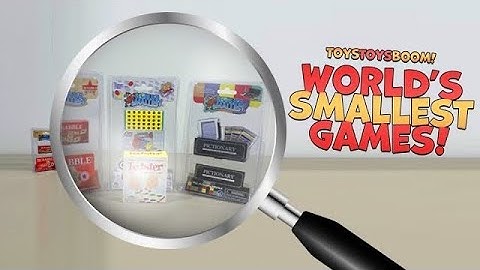 TINY TINY GAMES! World’s Smallest Games and toys! Can you even play these?