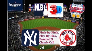 BOSTON REDSOX vs NY YANKEES ALWCS Game 3 | MLB Postseason 3D LIVE Stream Play-by-Play Watch Party