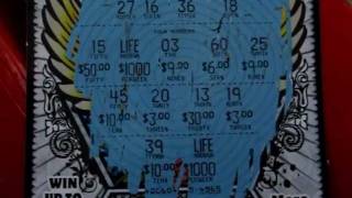 Scratching Off a New Jersey Win For Life Instant Lottery Ticket