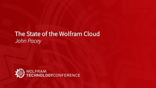 The State of the Wolfram Cloud