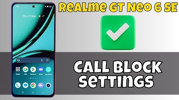 Block call from unknown numbers Realme GT Neo 6 SE || How to block calls || Call block settings 👍