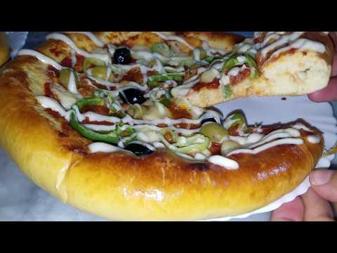 صورة  طريقة عمل البيتزا طريقة عمل بيتزا و ميني بيتزا محشية الجوانب بالجبن طريقة عمل البيتزا من يوتيوب